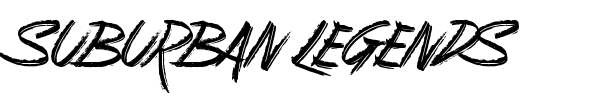 Suburban Legends font preview